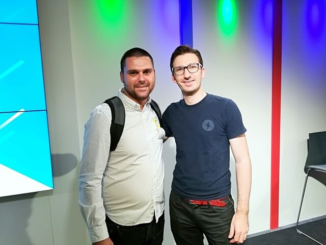 Nikola Minkov with Paul Bakaus - AMP Developer Advocate