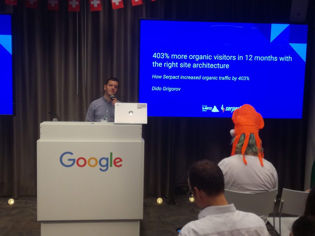 Дидо Григоров /Serpact, Head of SEO/: "403% more organic visitors in 12 months with the right site architecture"