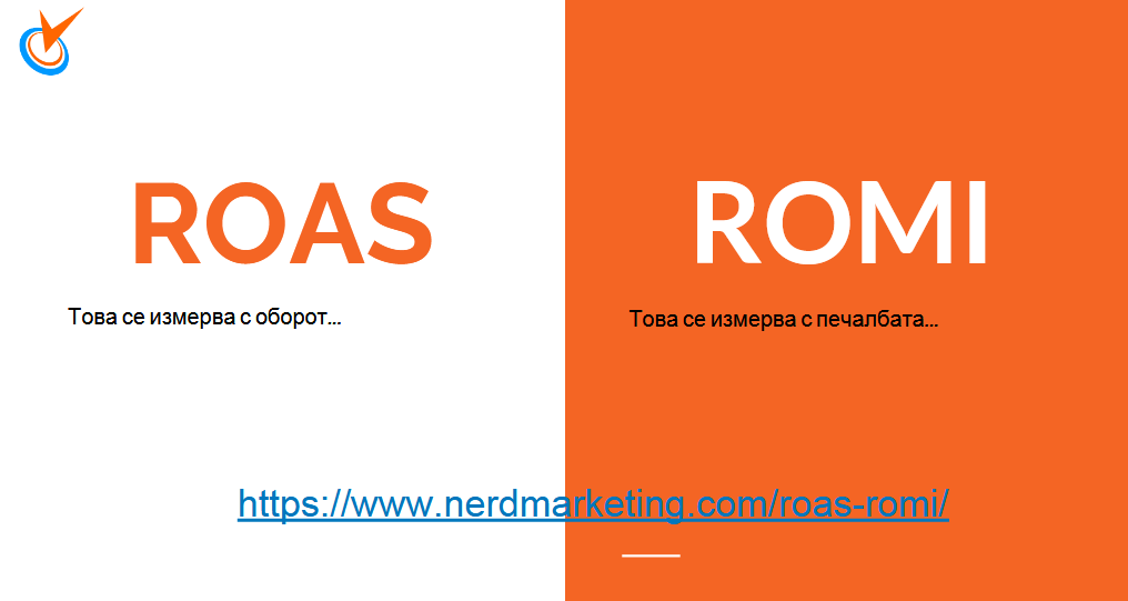 Ето и разликата между ROAS и ROMI:
