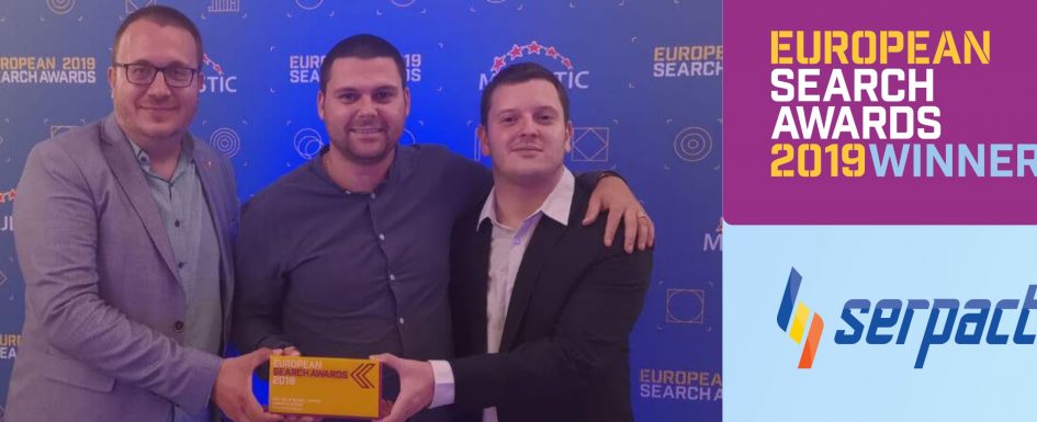 Serpact won European Search Awards 2019 – Gaming Category