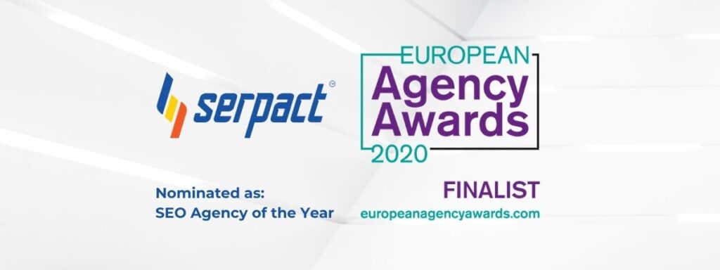 Serpact with a nomination for SEO Agency of the Year at the European Agency Awards