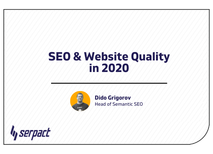en name seo & website quality in 2020