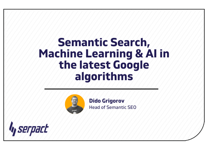 en name semantic search, machine learning & ai in the latest google algorithms